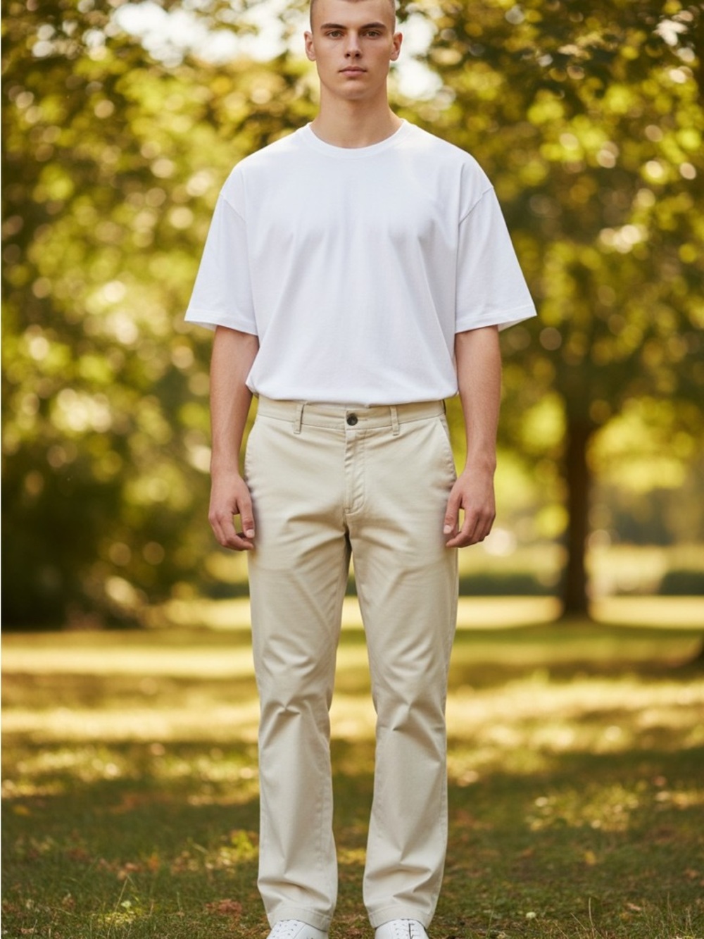 Amazon Essentials Men's Straight Fit Chino Pants - Beige/Khaki